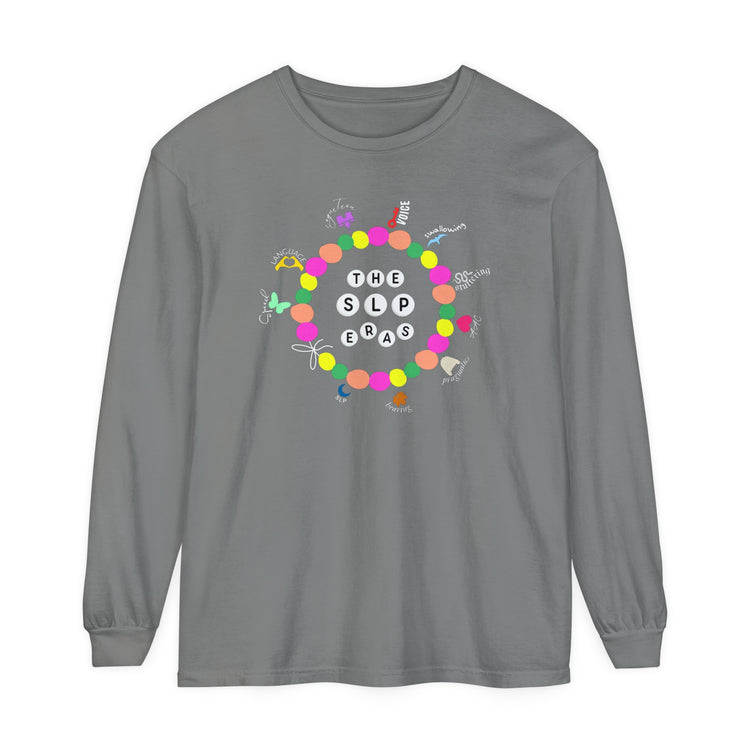 slp eras friendship bracelet comfort colors long sleeve tee