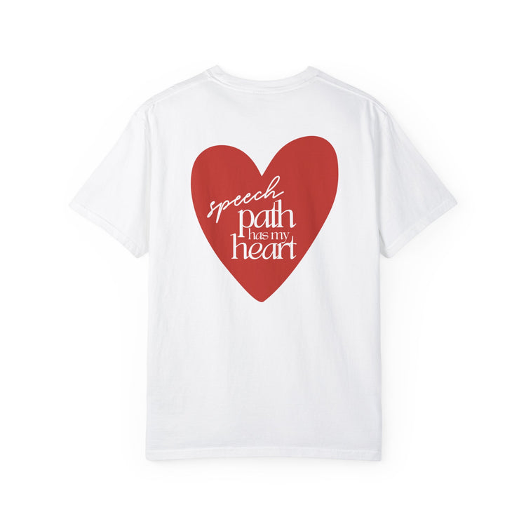 i love speech comfort colors tee