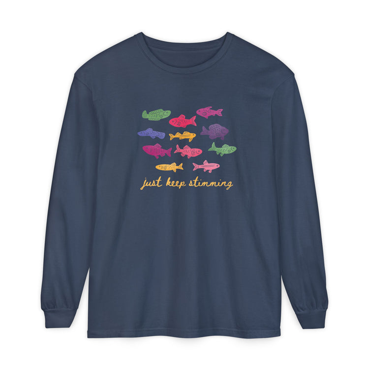 just keep stimming! long sleeve tee
