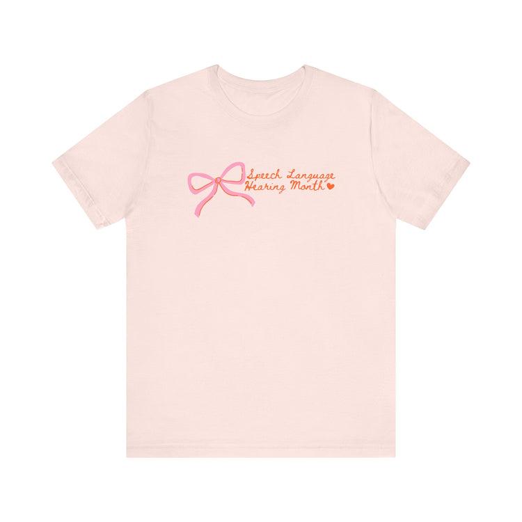 NSLHM pink bow tee