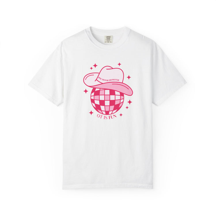 OT cowboy disco comfort colors tee
