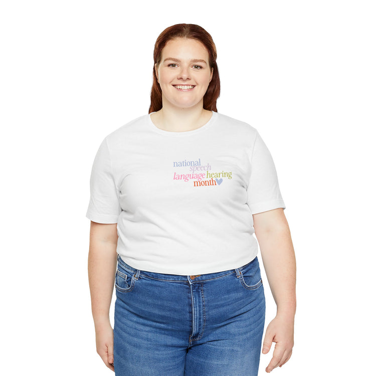 NSLHM heart colorful short sleeve tee