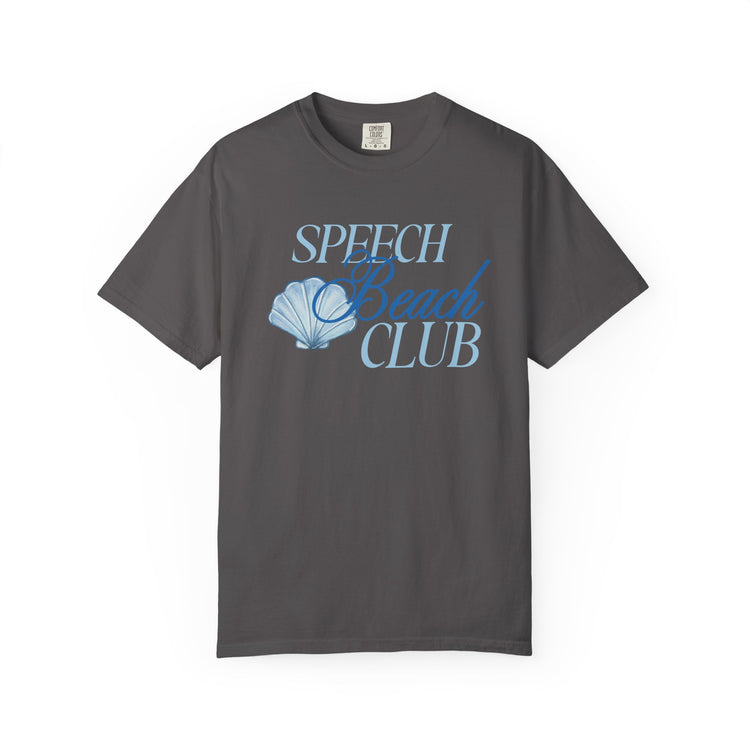 speech beach club shell comfort colors tee