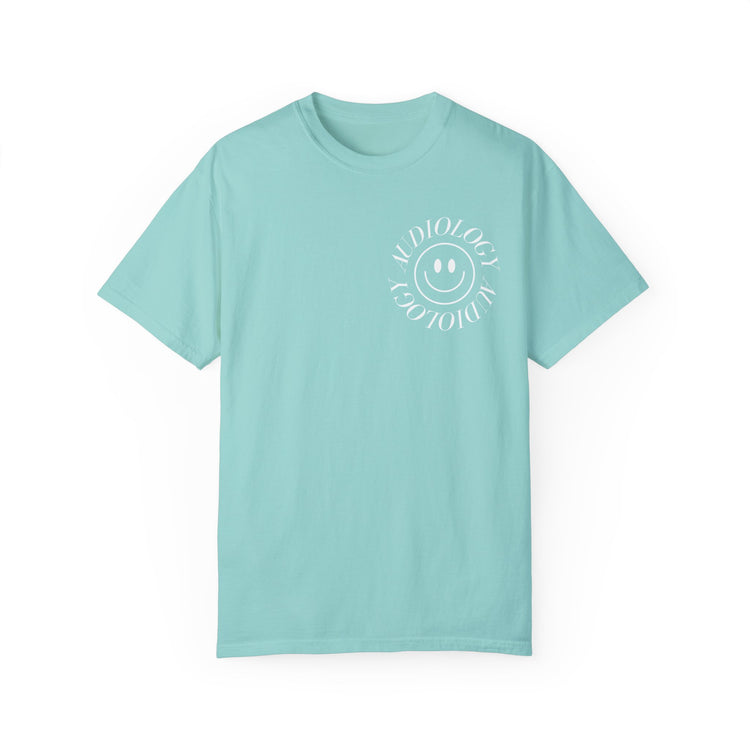 smiley audiology comfort colors tee