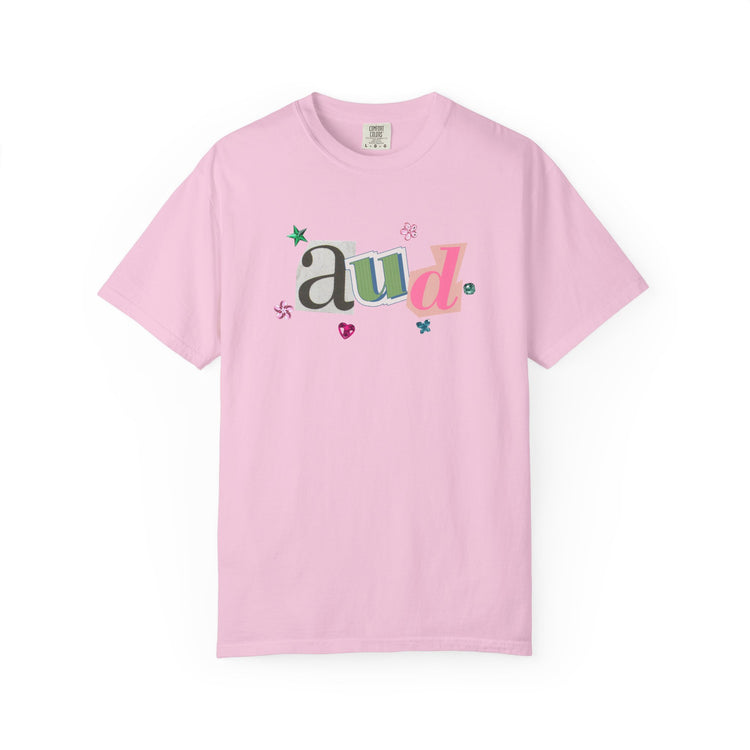 AUD newspaper gem comfort colors tee