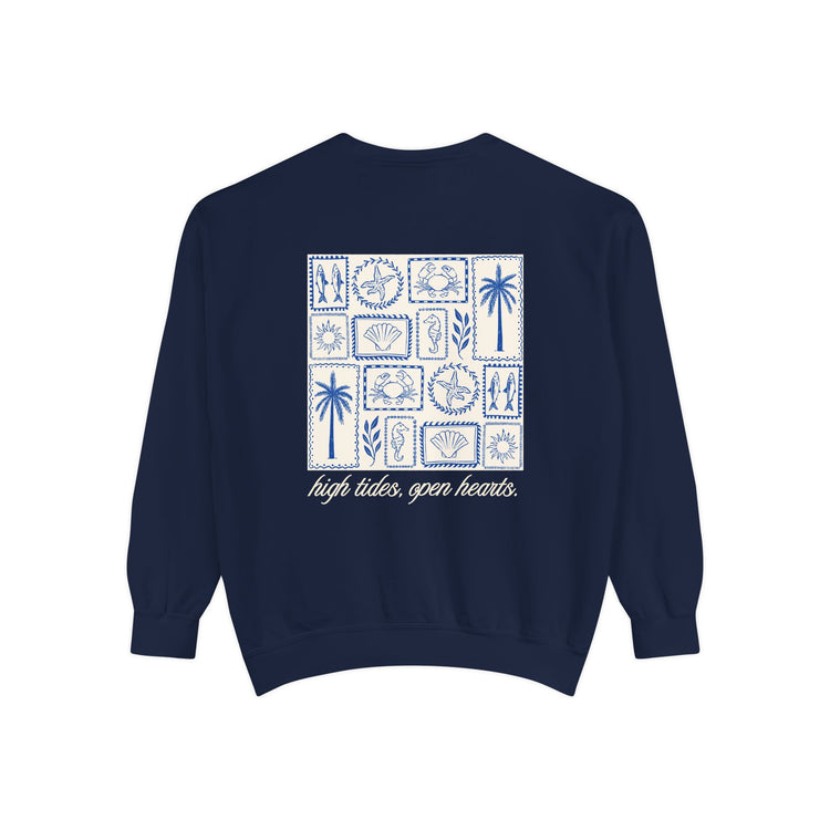 speech path high tides front/back comfort colors crewneck