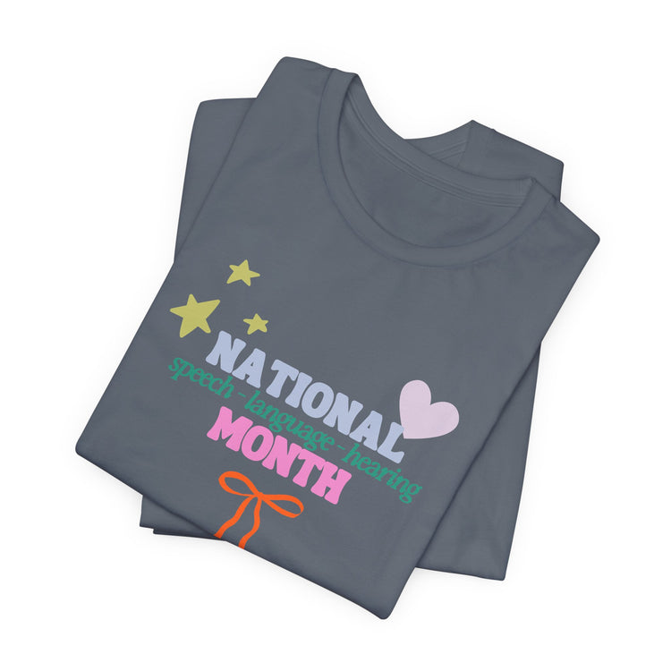 NSLHM colorful bow short sleeve tee