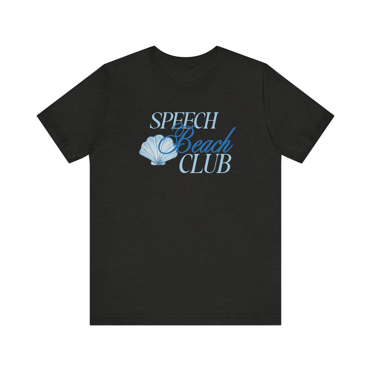 speech beach club shell short sleeve tee