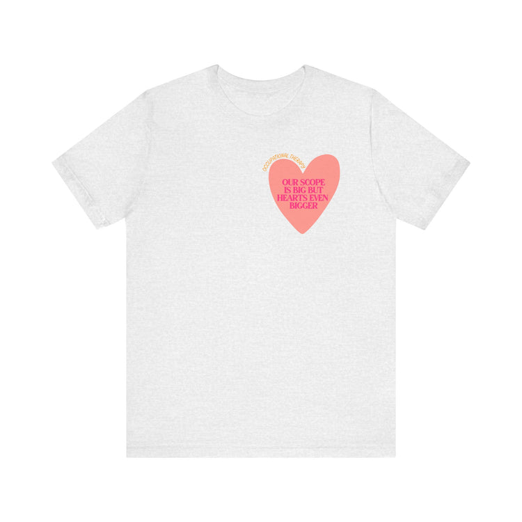 OT big scope heart short sleeve tee
