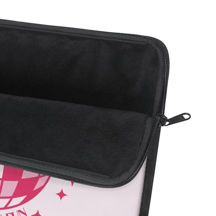 speech is fun disco laptop sleeve
