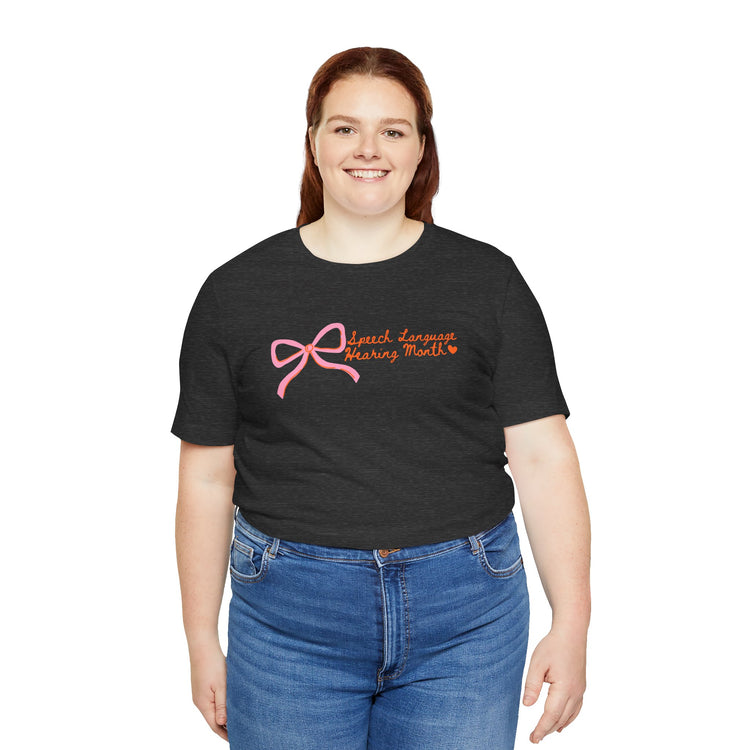 NSLHM pink bow tee