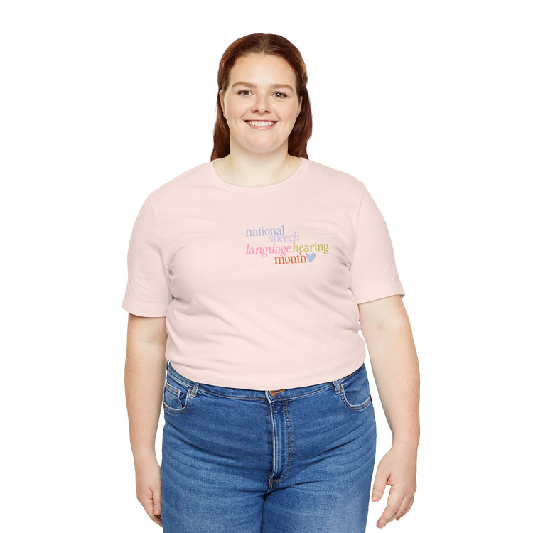 NSLHM heart colorful short sleeve tee
