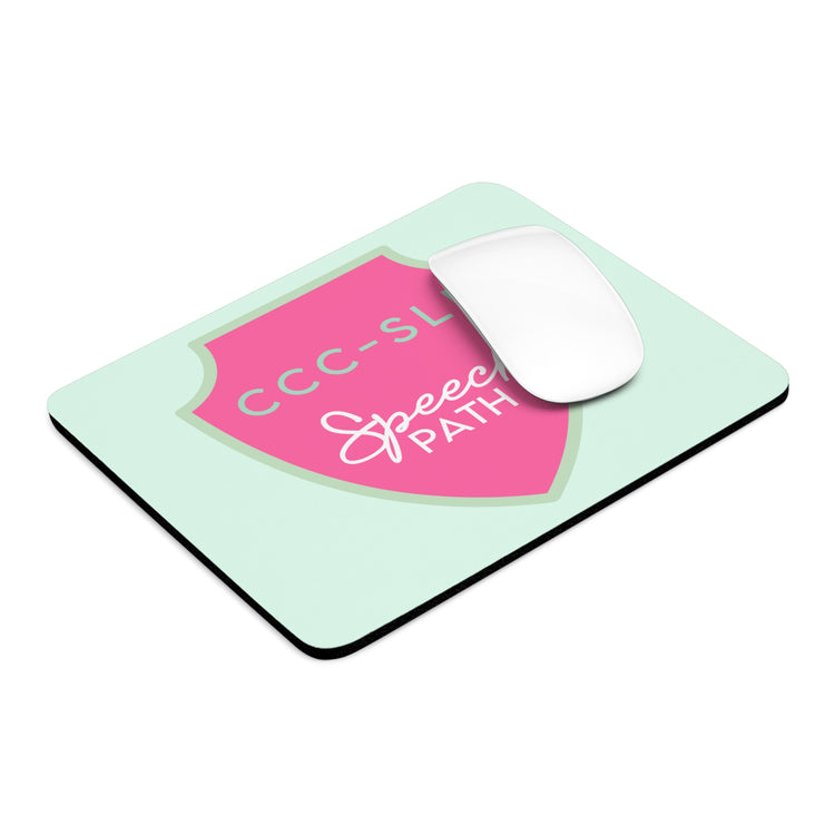 ccc speech path badge mousepad