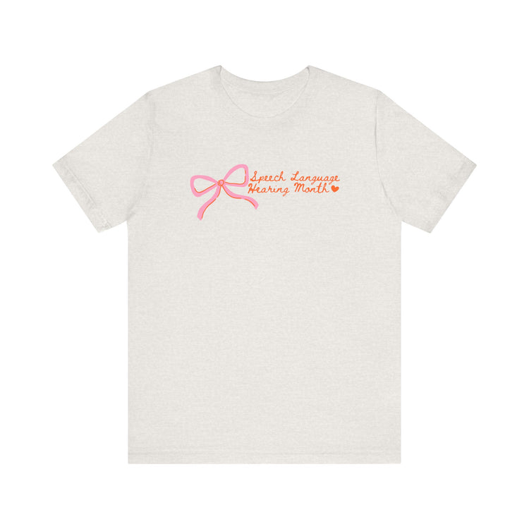 NSLHM pink bow tee