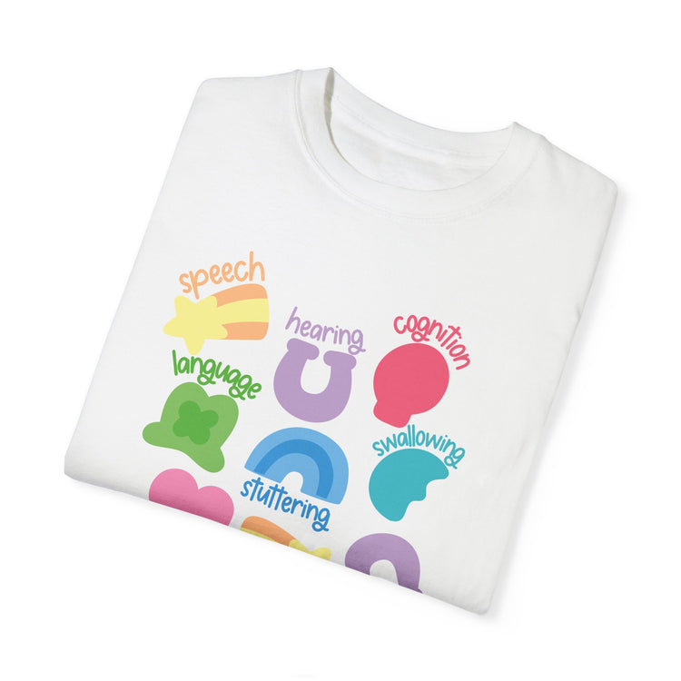 lucky speech charms comfort colors tee