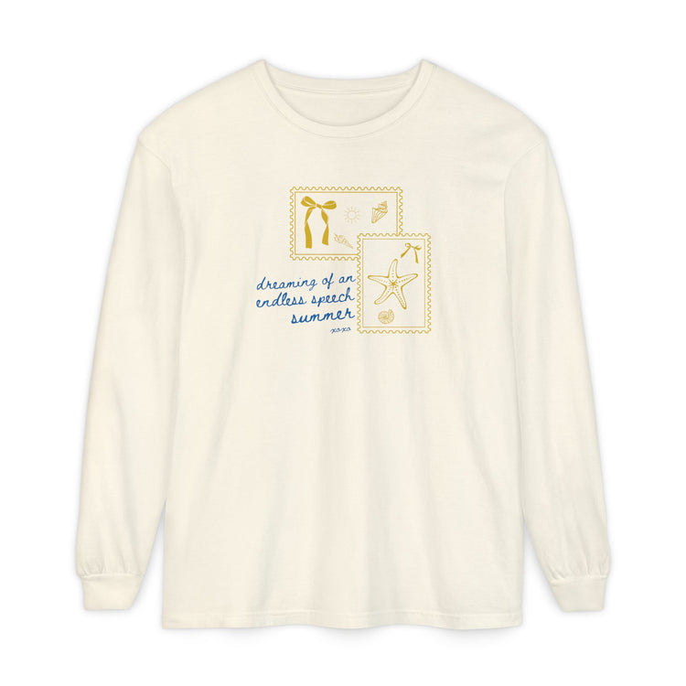 endless speech summer stamps comfort colors long sleeve tee
