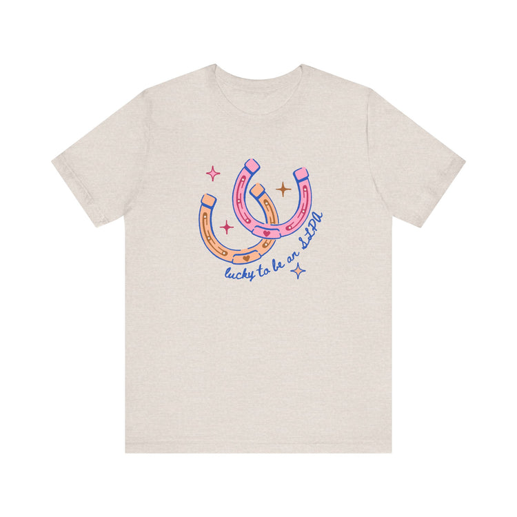 horseshoe lucky to be an SLPA tee