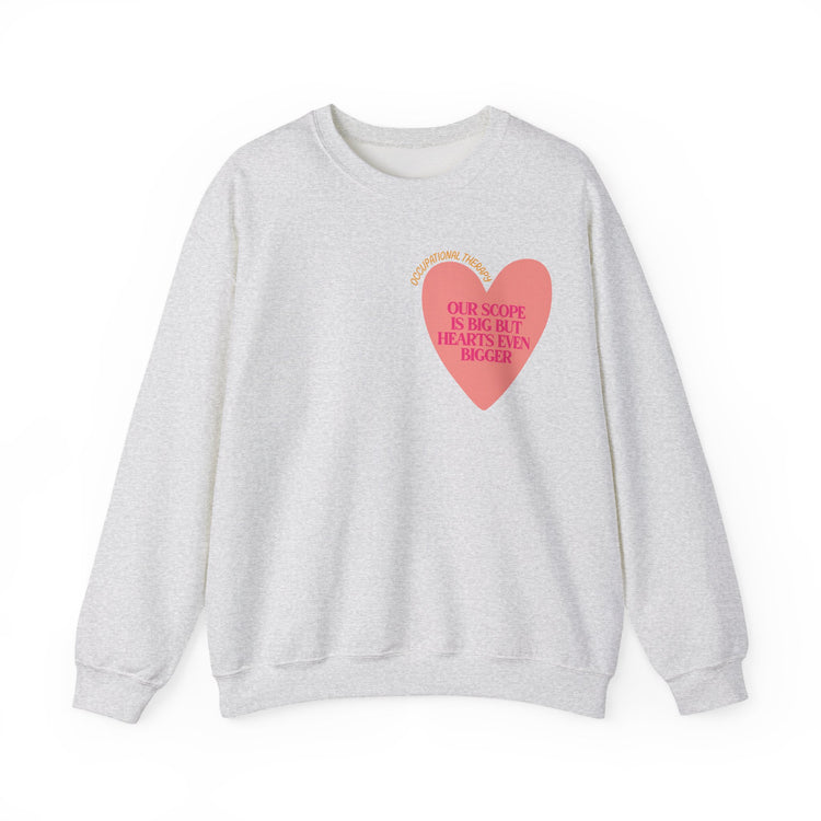 OT big scope heart crewneck