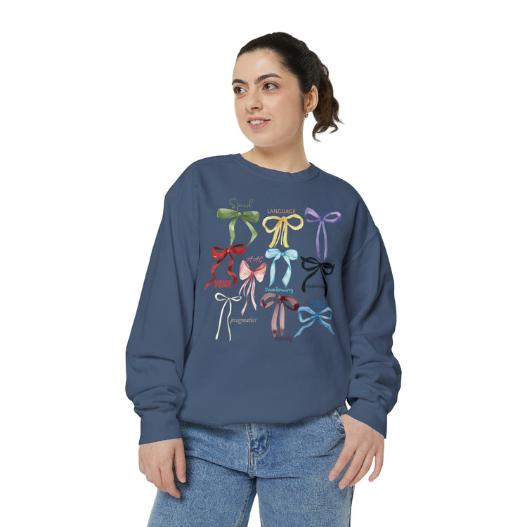 SLP era bow comfort colors crewneck