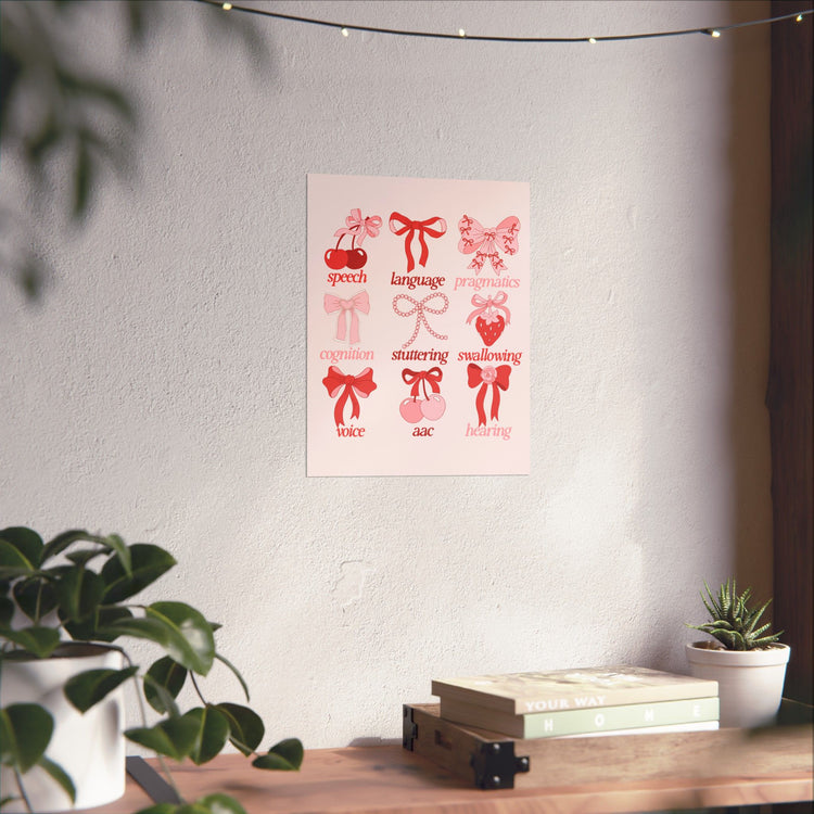 SLP scope cherries wall poster