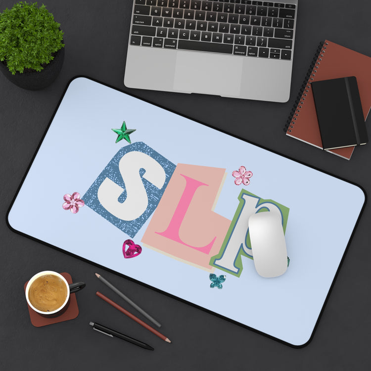 SLP newspaper gem desk mat