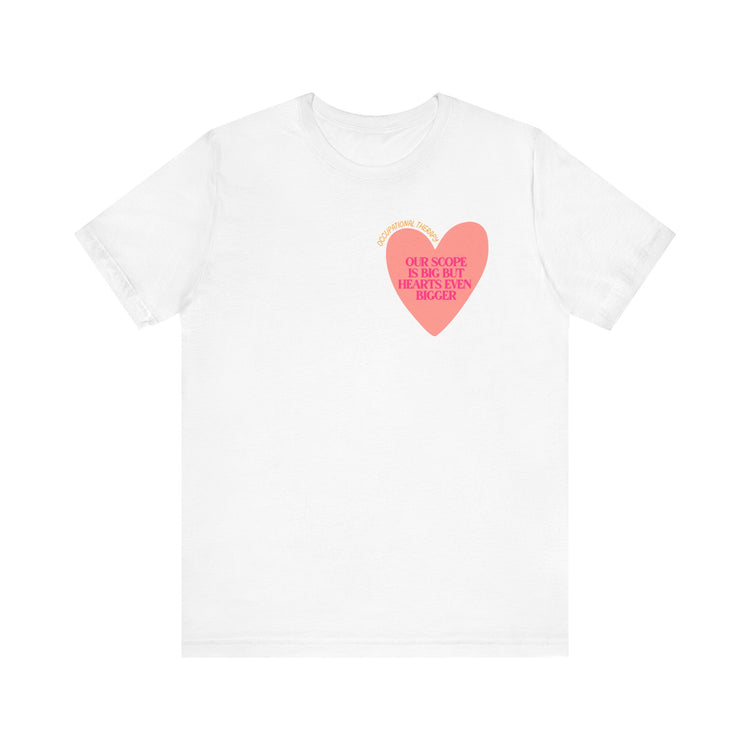OT big scope heart short sleeve tee