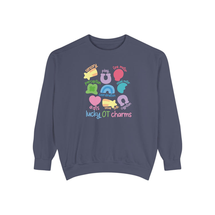 OT lucky charms comfort colors crewneck