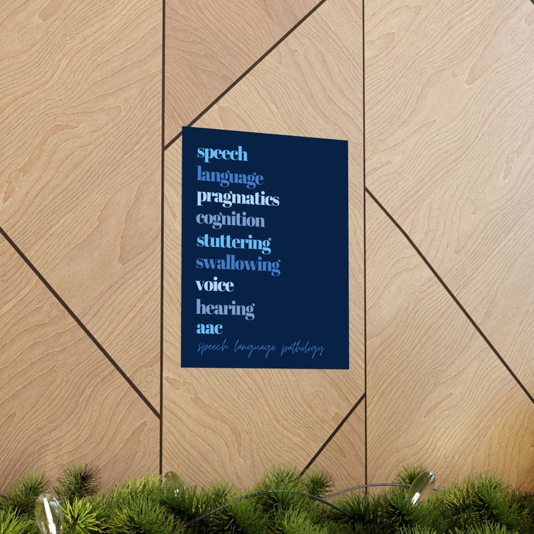 SLP scope blue wall poster