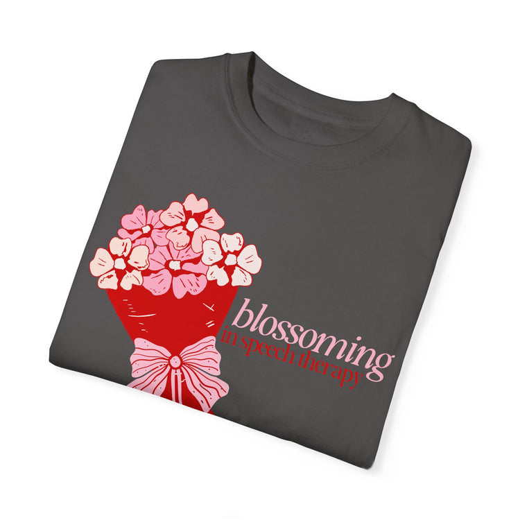 blossoming comfort colors tee