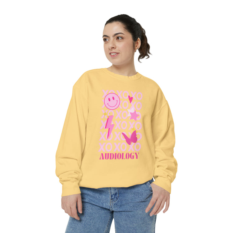 xoxo audiology comfort colors crewneck
