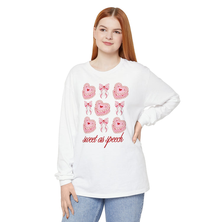 sweet as speech cake long sleeve tee