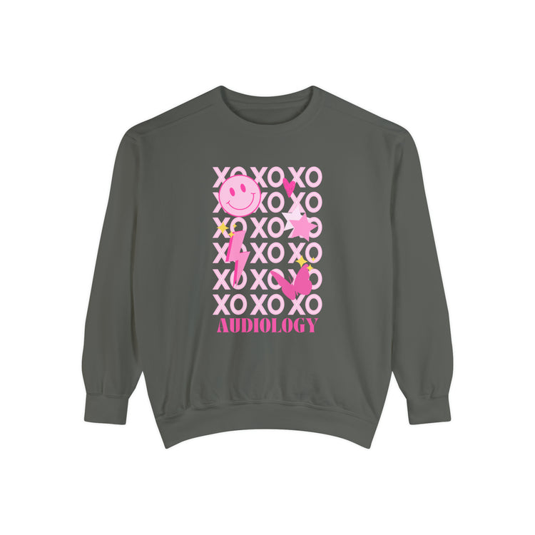 xoxo audiology comfort colors crewneck