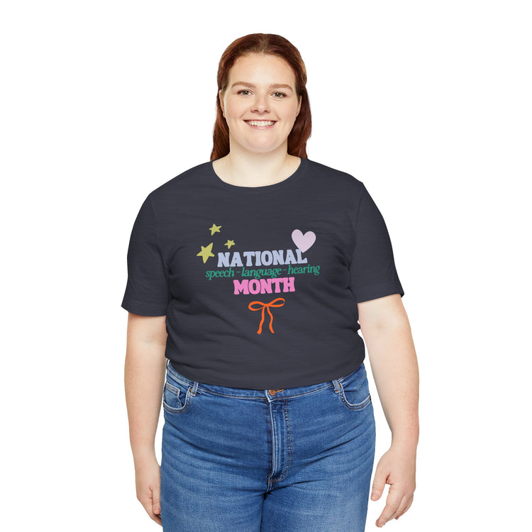 NSLHM colorful bow short sleeve tee