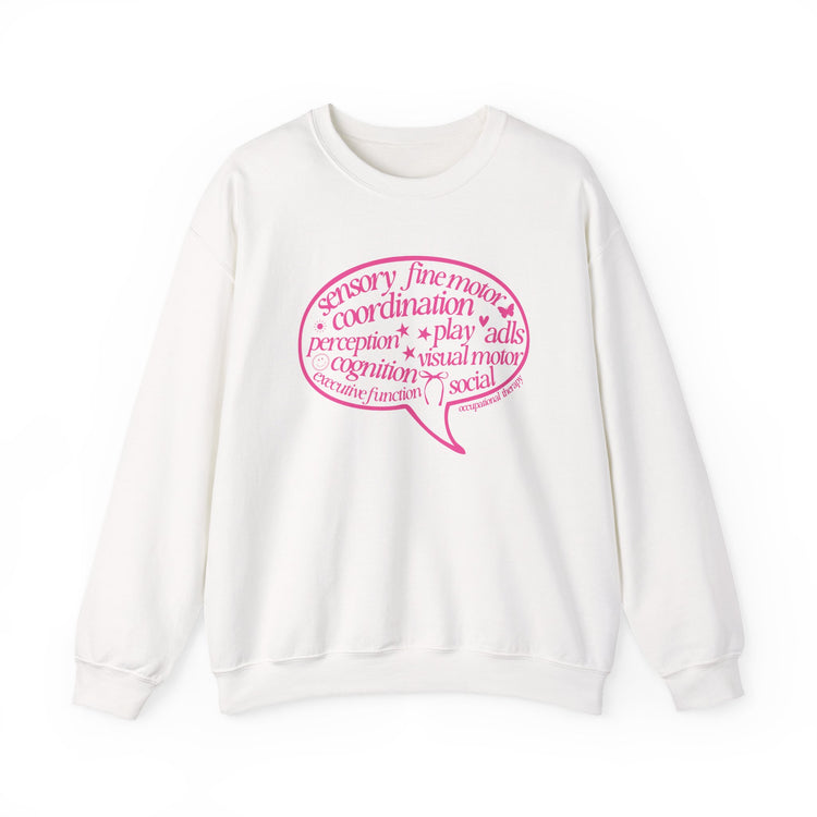 OT pink scope bubble crewneck