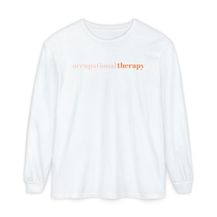 orange simple OT comfort colors long sleeve tee
