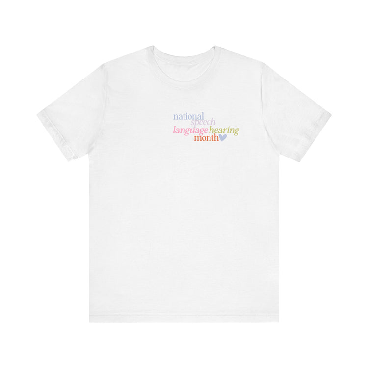 NSLHM heart colorful short sleeve tee