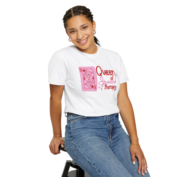 queen of hearts//speech comfort colors tee