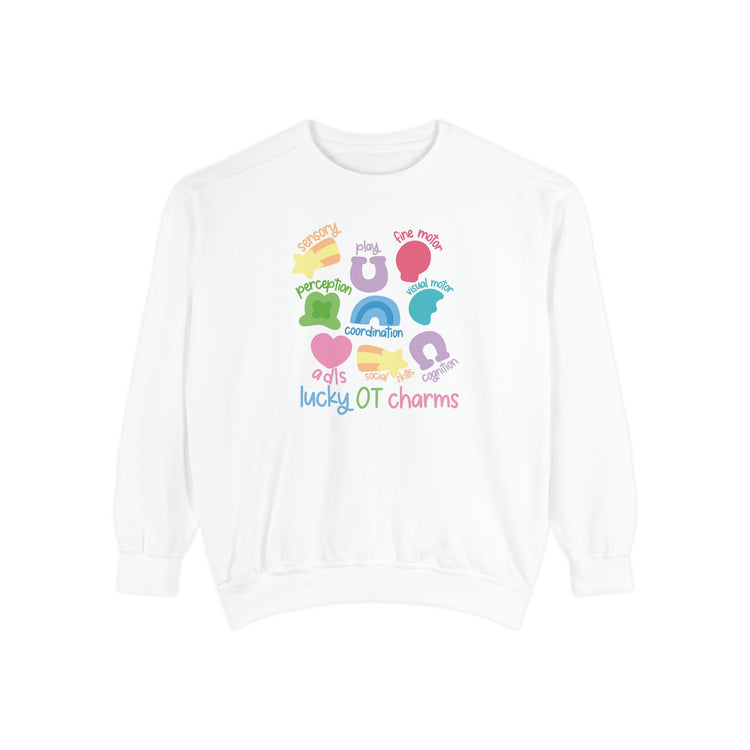 OT lucky charms comfort colors crewneck
