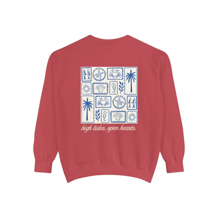 speech path high tides front/back comfort colors crewneck