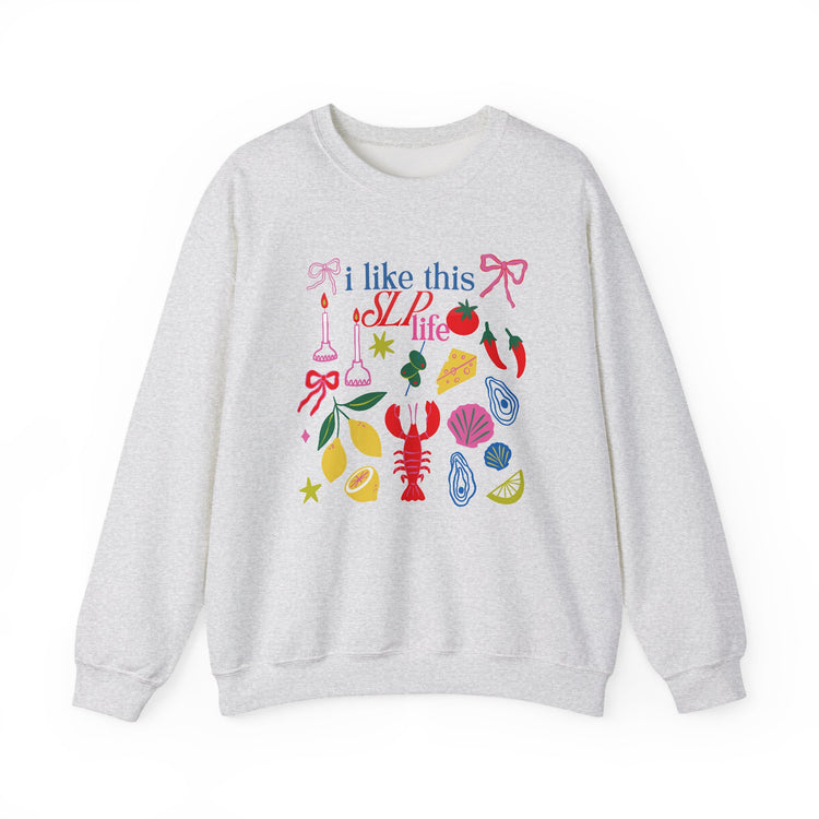 i like this SLP life crewneck