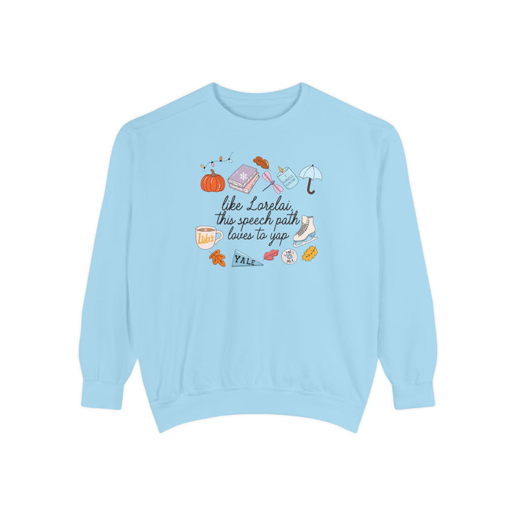 lorelai like an slp comfort colors crewneck
