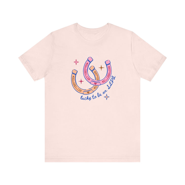 horseshoe lucky to be an SLPA tee
