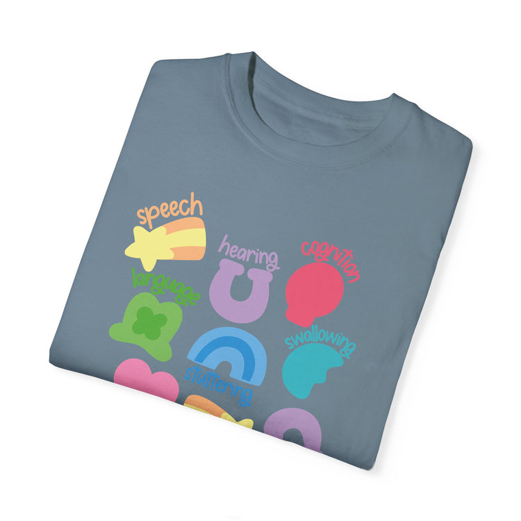 lucky speech charms comfort colors tee