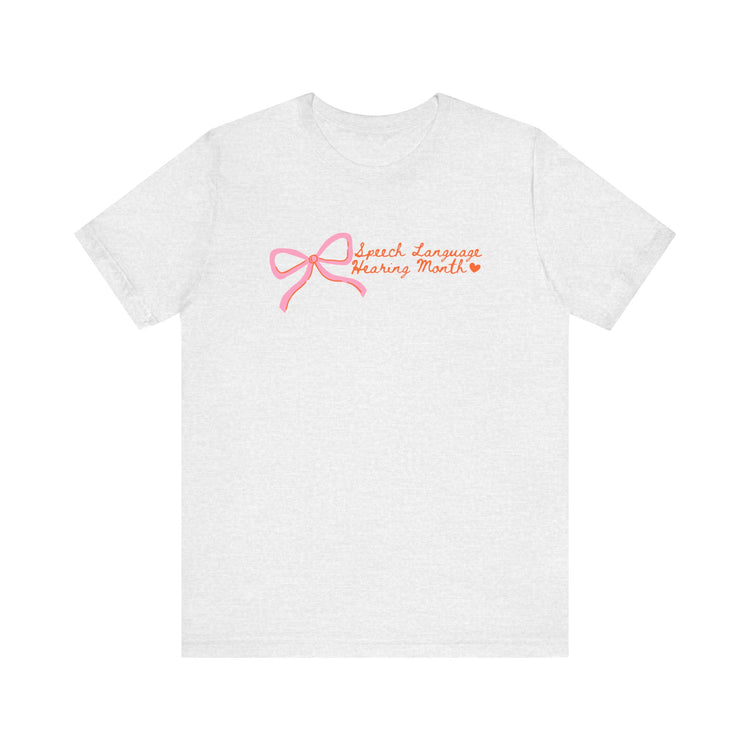 NSLHM pink bow tee