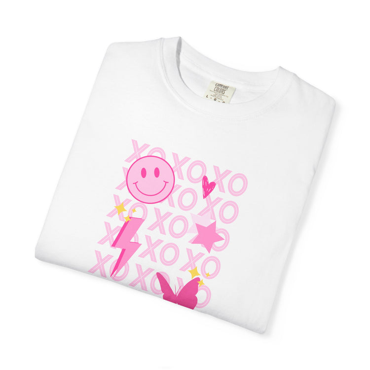 OT xoxo pink comfort colors tee