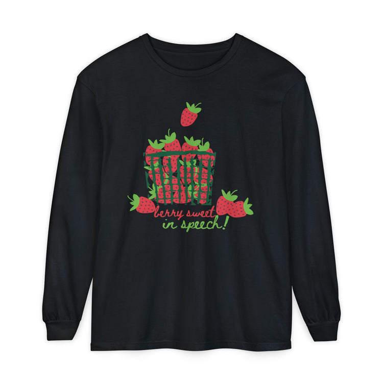 berry sweet in speech! long sleeve tee