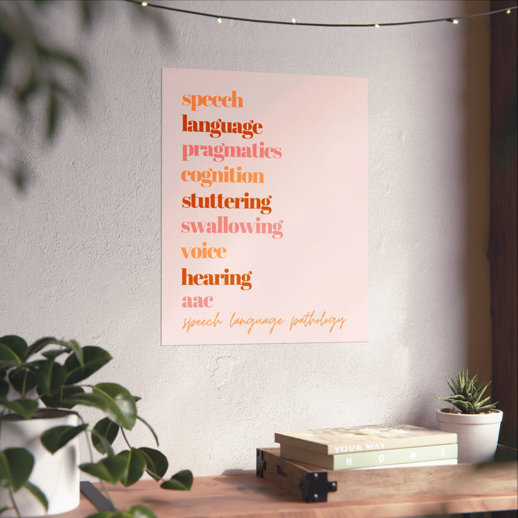 SLP scope pink wall poster