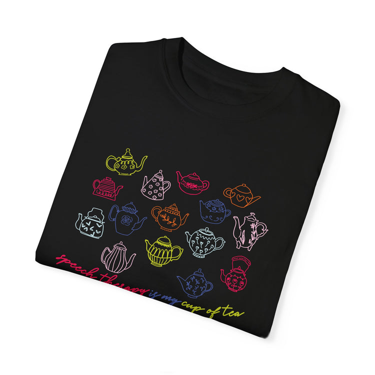 speech therapy is my cup of tea comfort colors tee