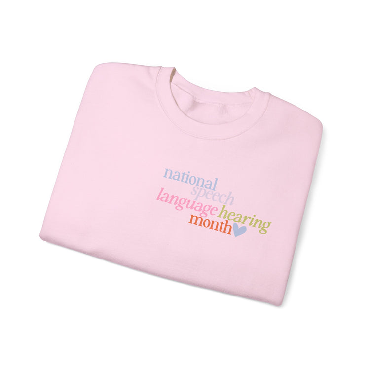 NSLHM heart colorful crewneck