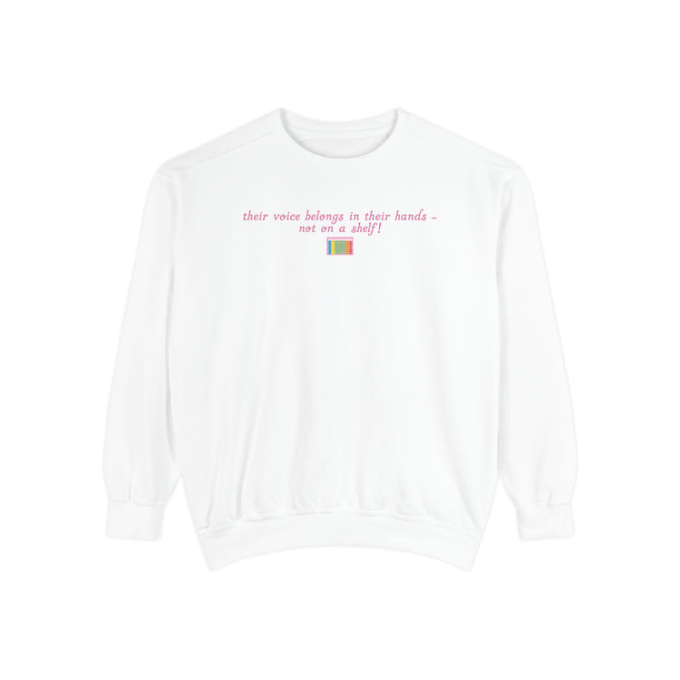 get off the shelf AAC! comfort colors crewneck